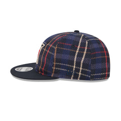 New York Rangers Grunge Plaid Retro Crown 9FIFTY Adjustable Hat
