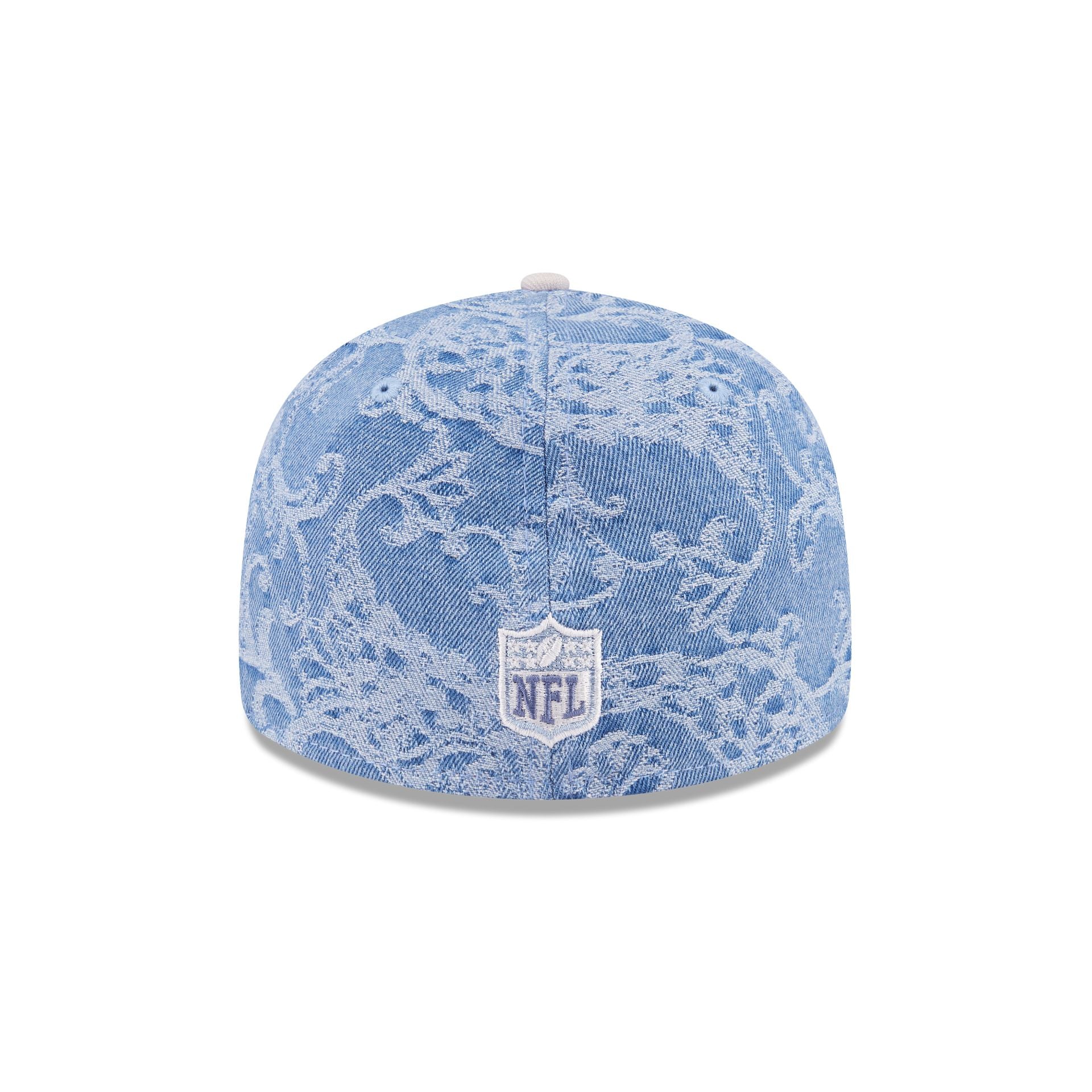 Just Caps Jacquard Denim Buffalo Bills Retro Crown 59FIFTY Fitted Hat