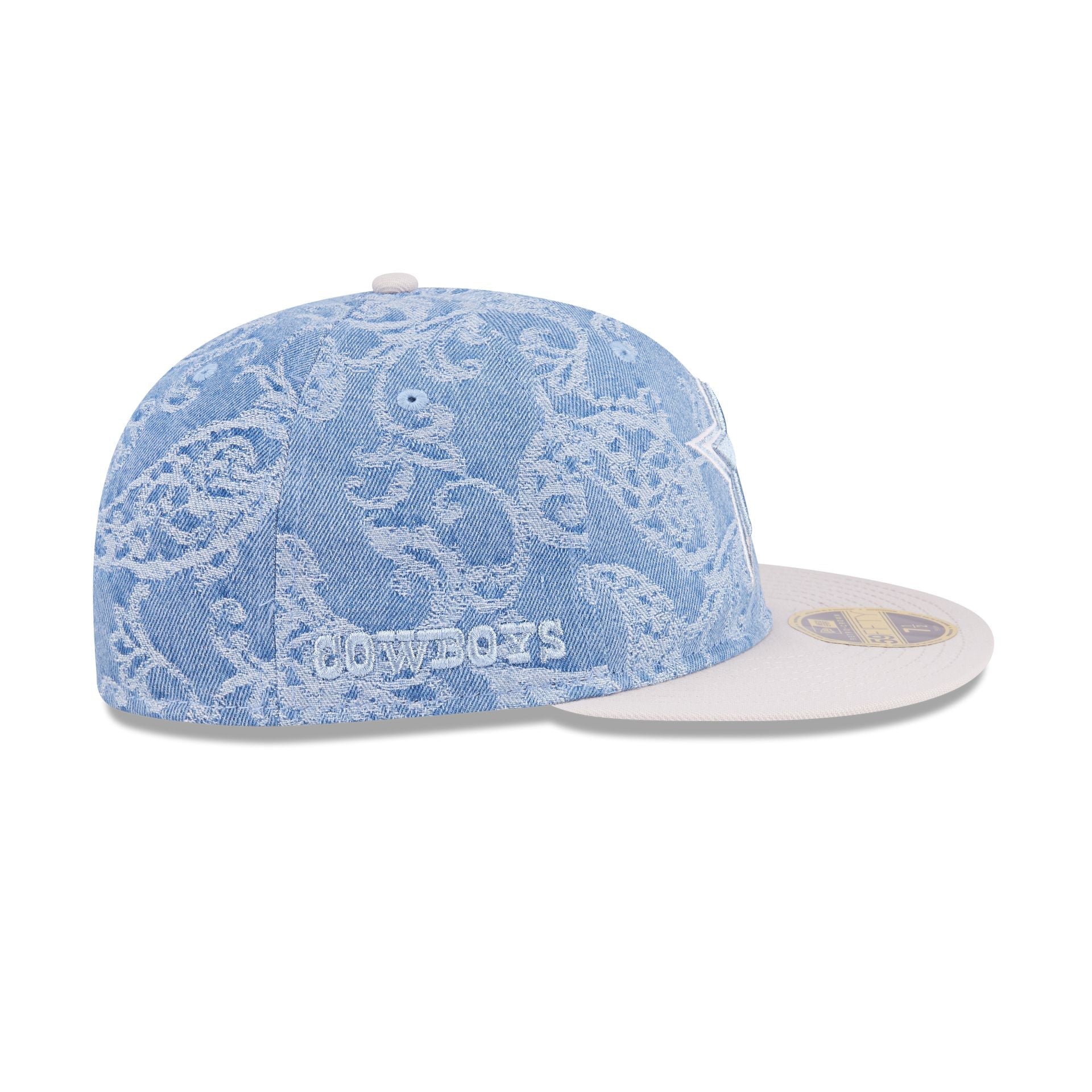 Just Caps Jacquard Denim Dallas Cowboys Retro Crown 59FIFTY Fitted Hat