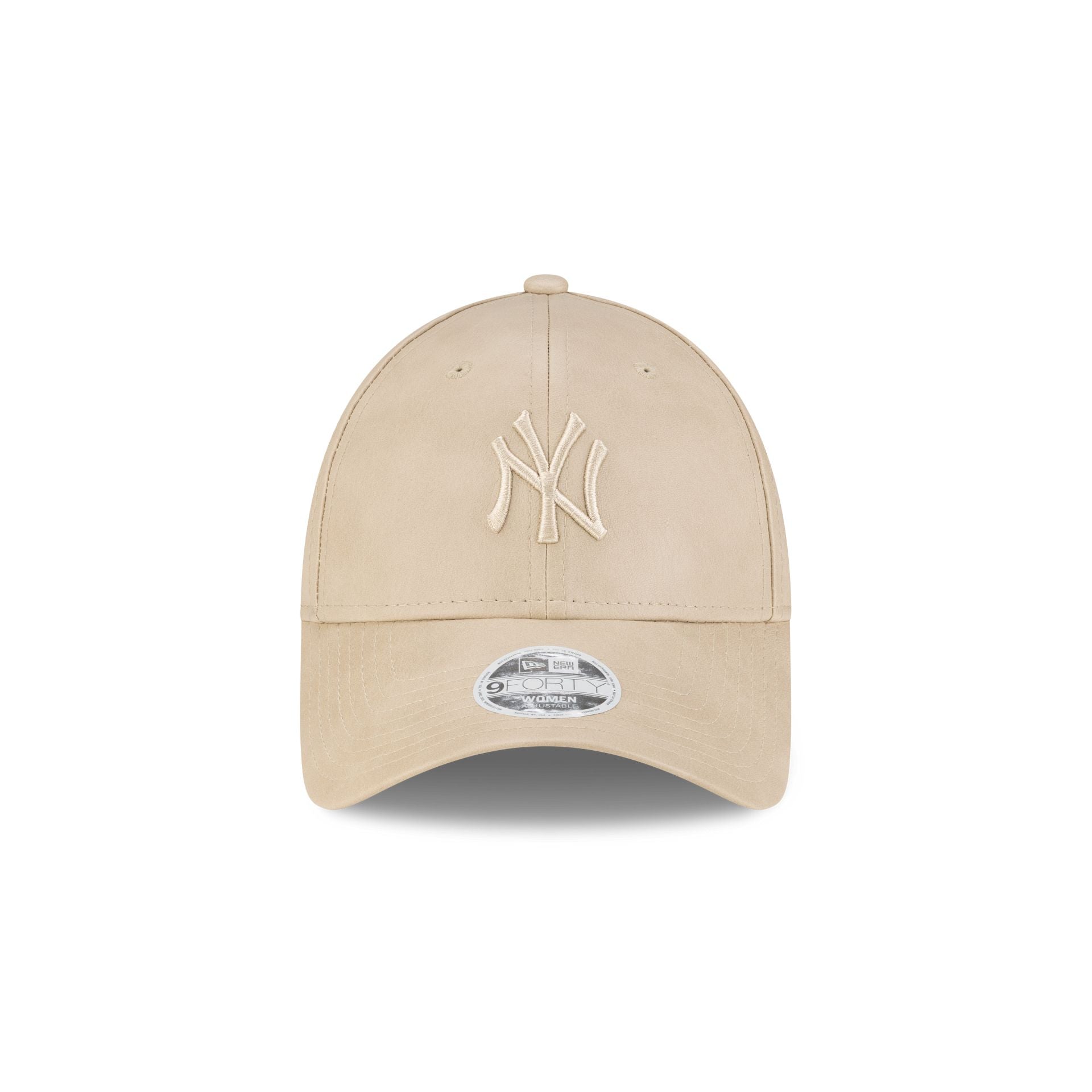 New York Yankees Faux Leather Women's Stone 9FORTY Adjustable Hat