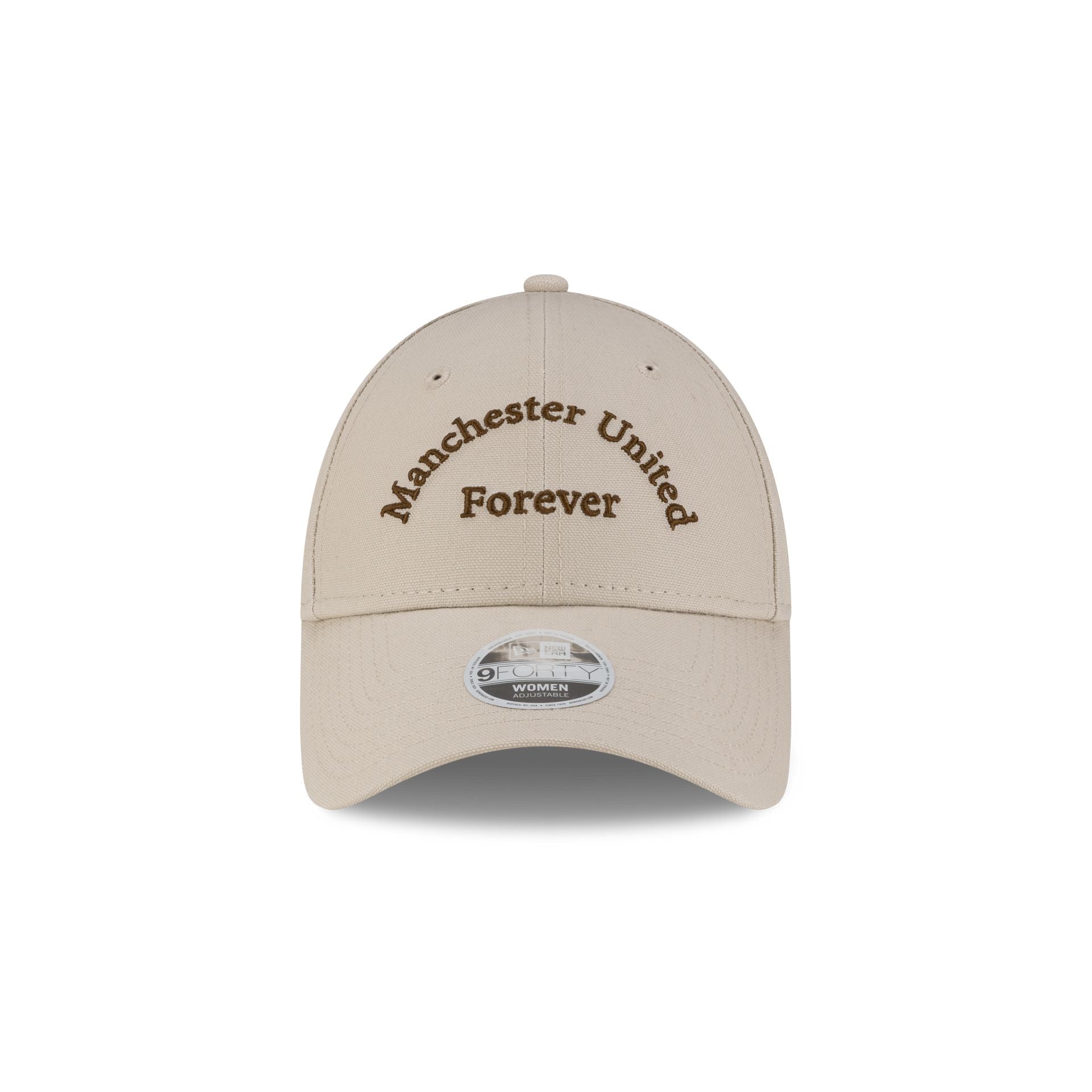 Manchester United FC Wordmark Cream Women's 9FORTY Adjustable Hat