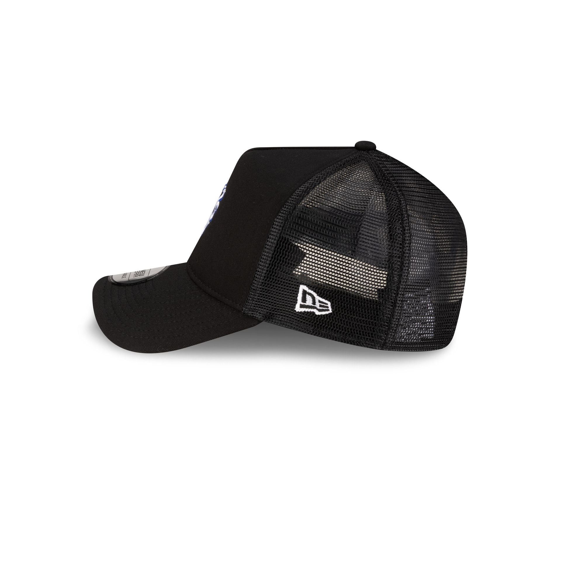 Chelsea FC Patch Black 9FORTY A-Frame Trucker Hat
