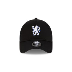 Chelsea FC Patch Black 9FORTY A-Frame Trucker Hat