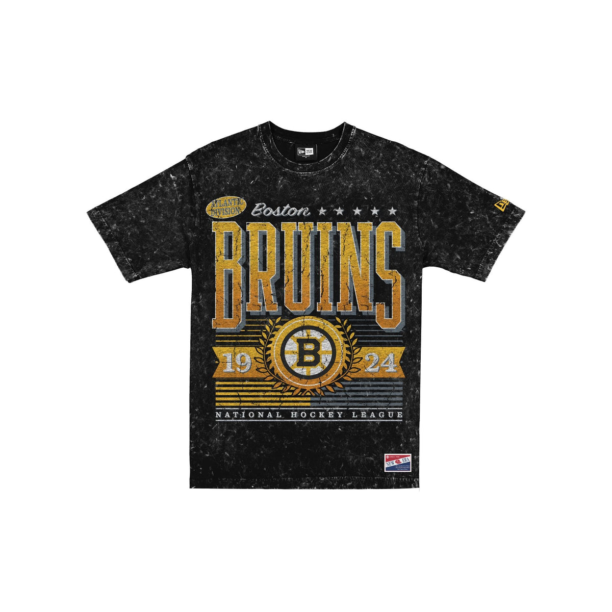 Boston Bruins Throwback Vintage Wash T-Shirt
