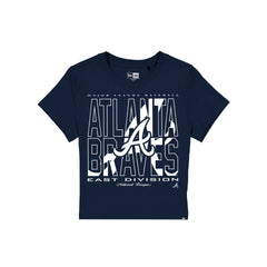 Atlanta Braves Leisure Women's Shrunken Cropped T-Shirt