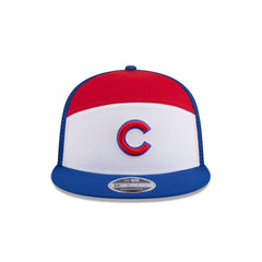 Chicago Cubs Block Split Panel 9FIFTY Trucker Hat