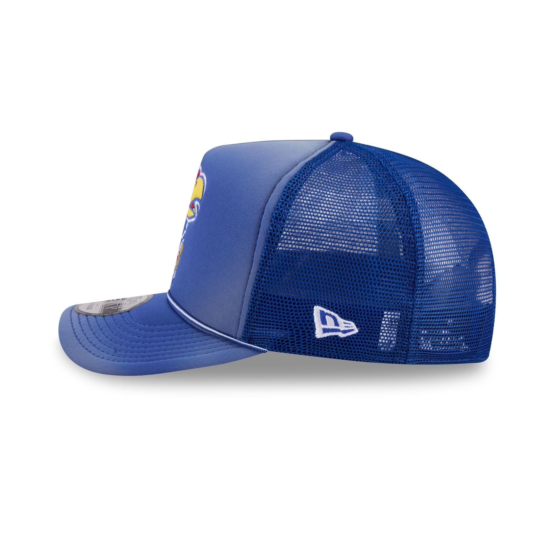 Kansas Jayhawks Worn 9FIFTY A-Frame Trucker Hat
