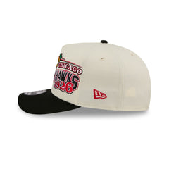 Chicago Blackhawks Chrome White Classic 9FIFTY A-Frame Snapback Hat