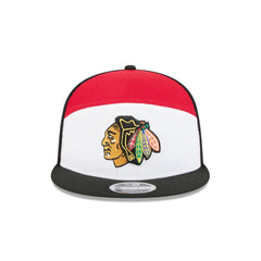 Chicago Blackhawks Block Split Panel 9FIFTY Trucker Hat