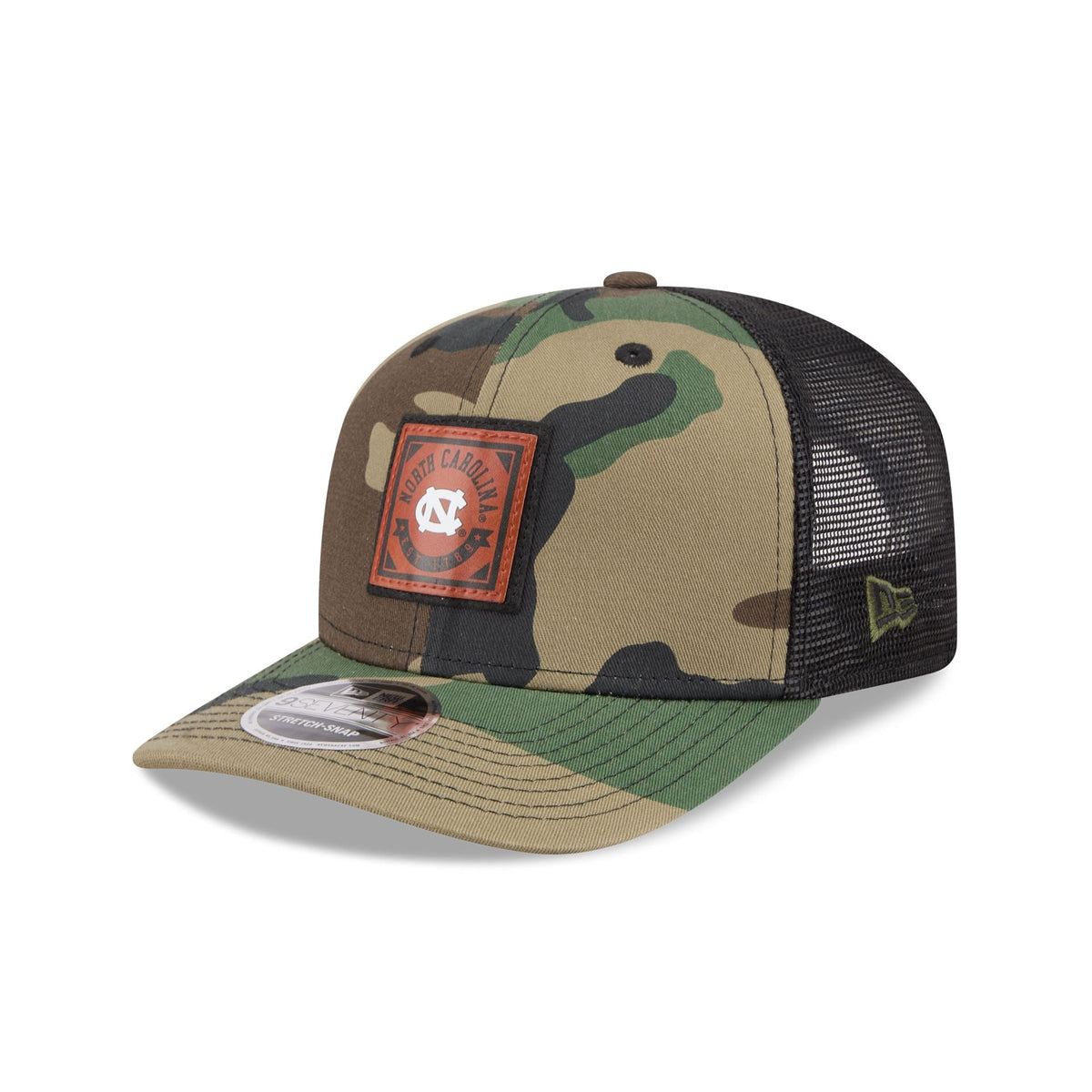 North Carolina Tar Heels Camo Canvas 9SEVENTY Trucker Hat