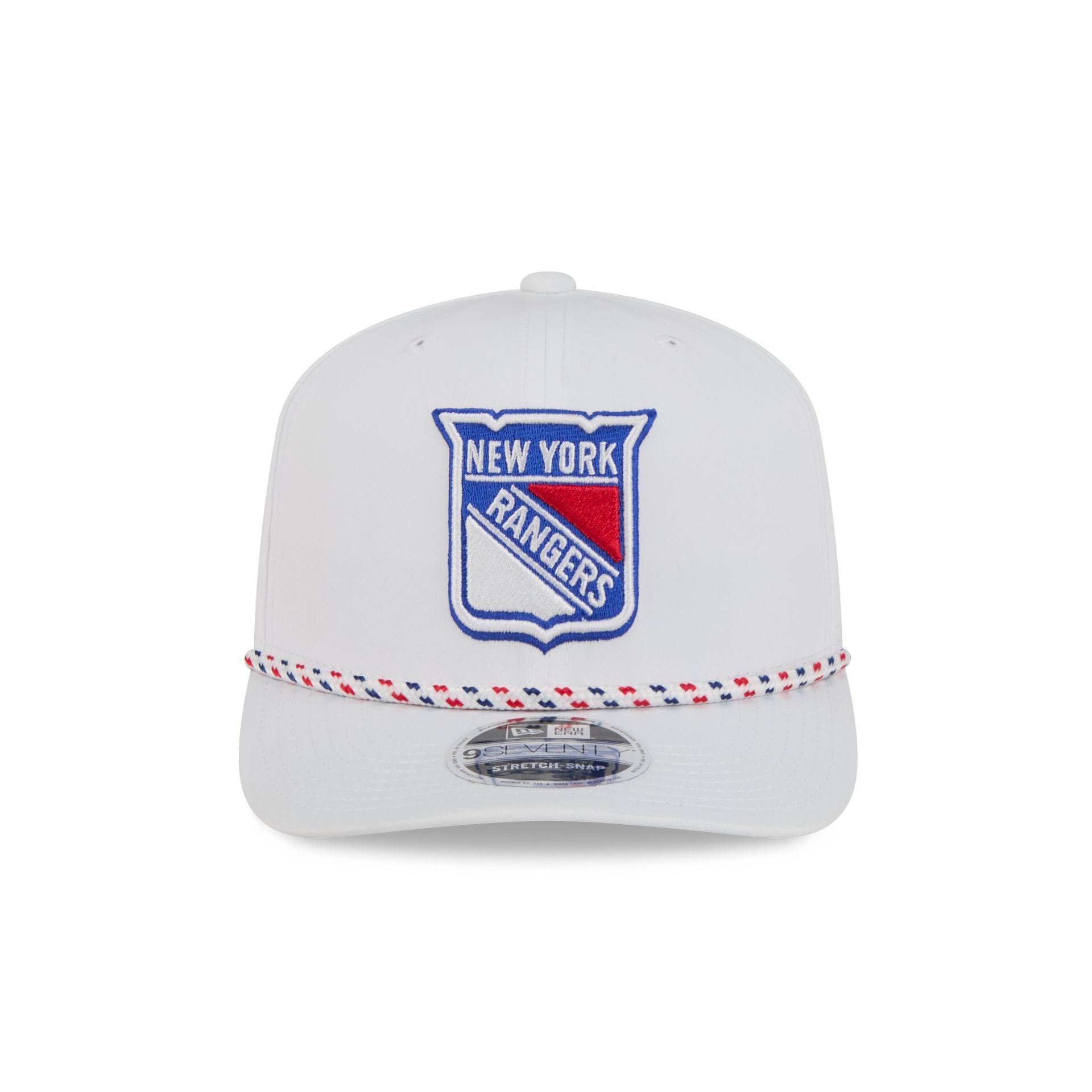 New York Rangers Optic White Performance Rope 9SEVENTY Stretch-Snap Hat