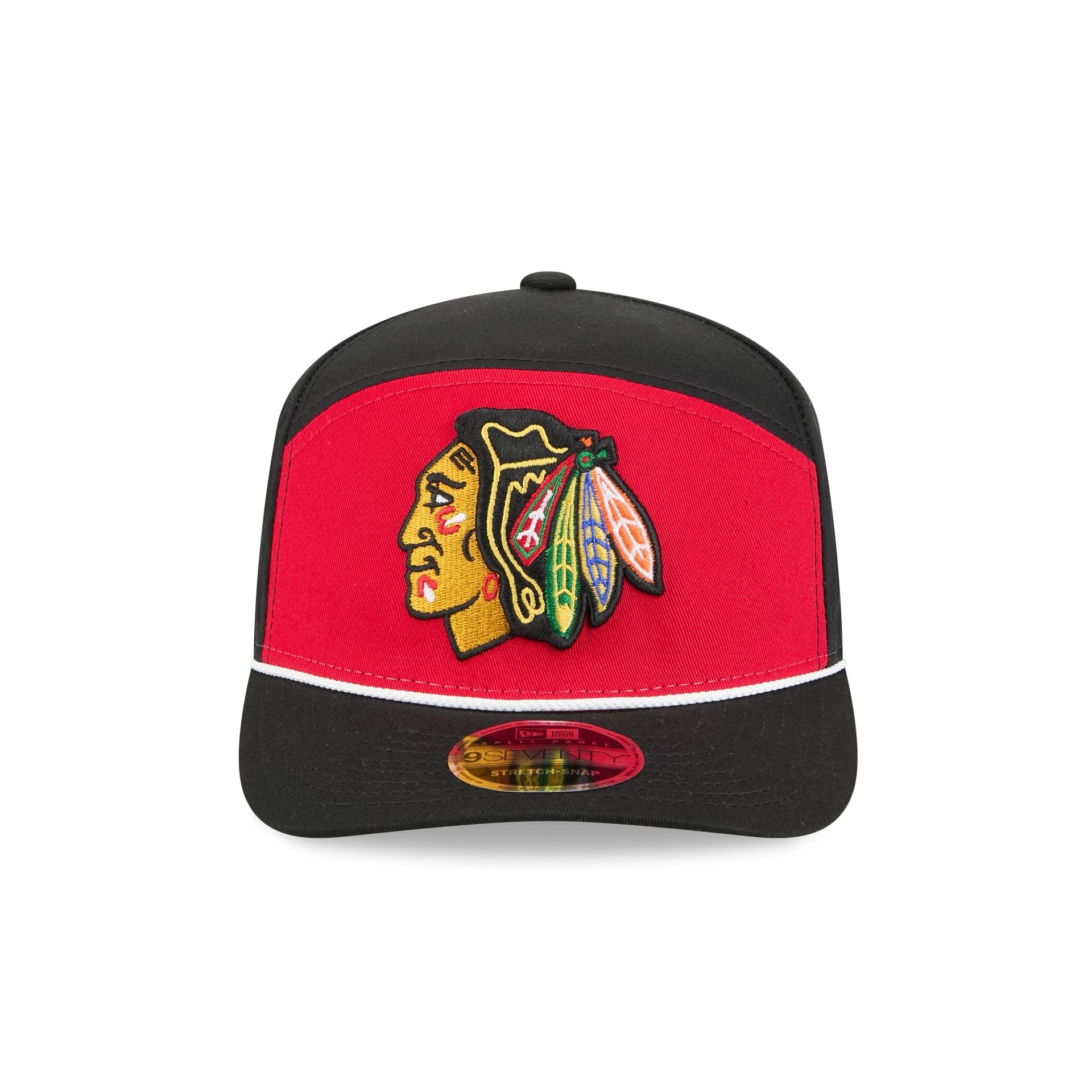 Chicago Blackhawks Split Panel 9SEVENTY Stretch-Snap Hat