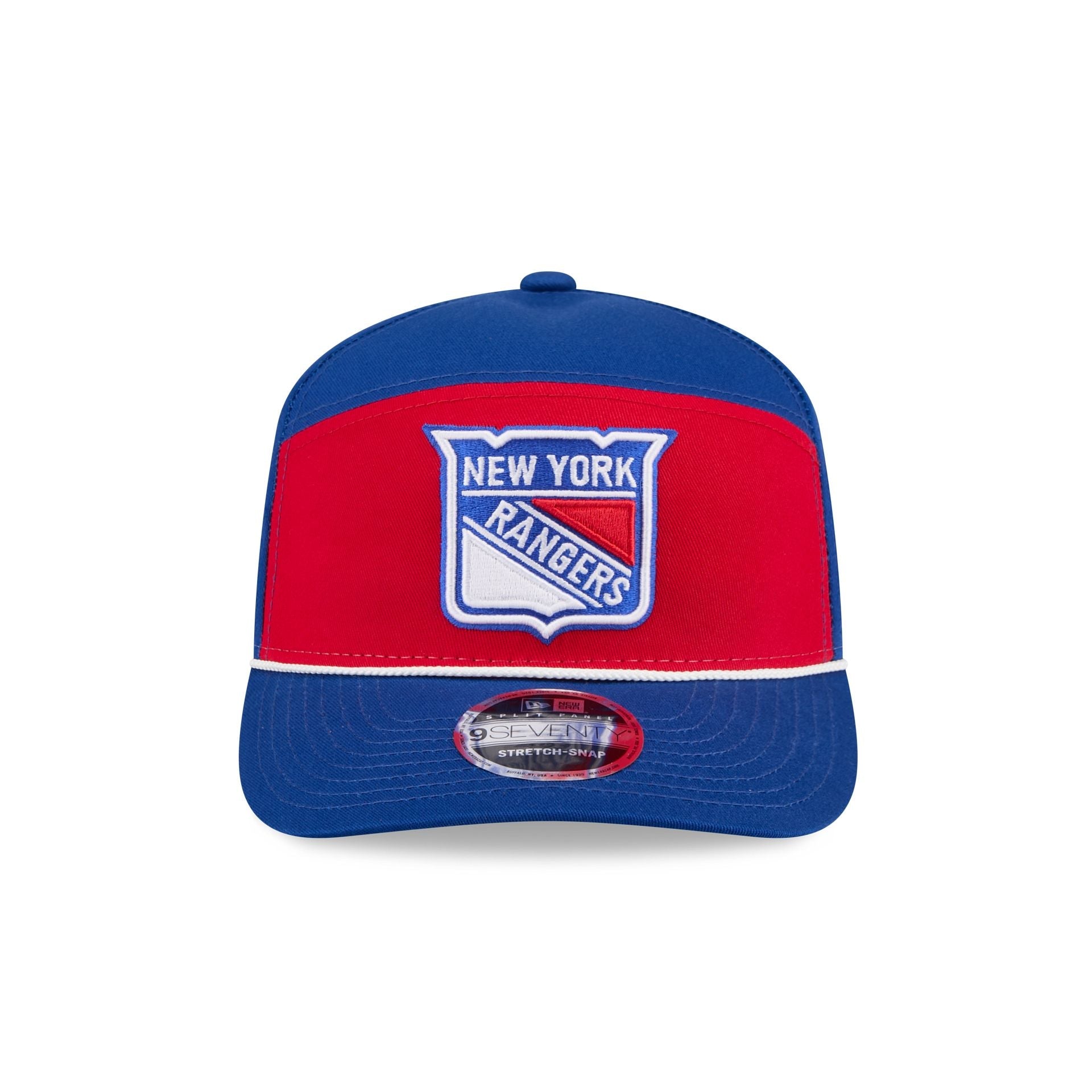 New York Rangers Split Panel 9SEVENTY Stretch-Snap Hat