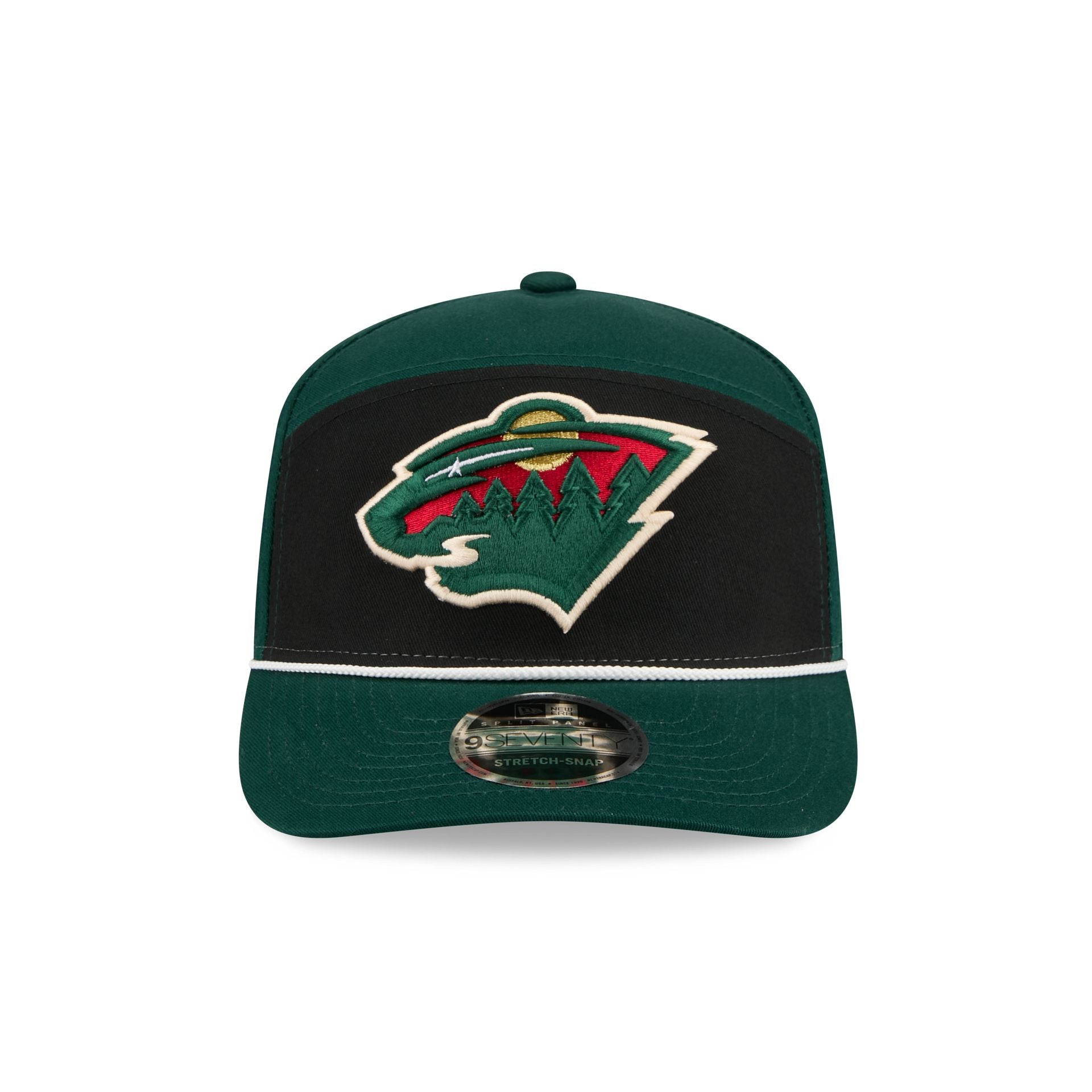 Minnesota Wild Split Panel 9SEVENTY Stretch-Snap Hat