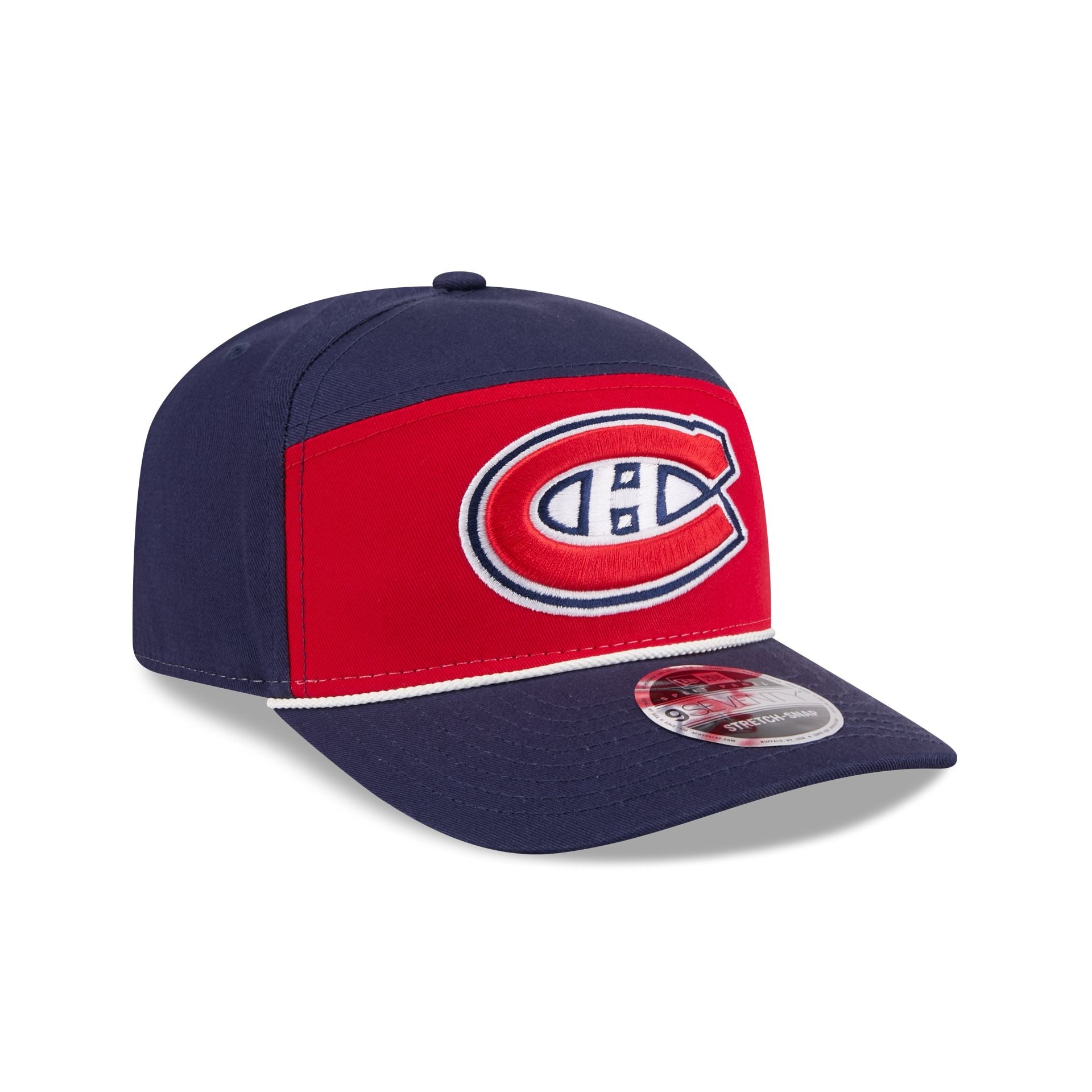 Montreal Canadiens Split Panel 9SEVENTY Stretch-Snap Hat