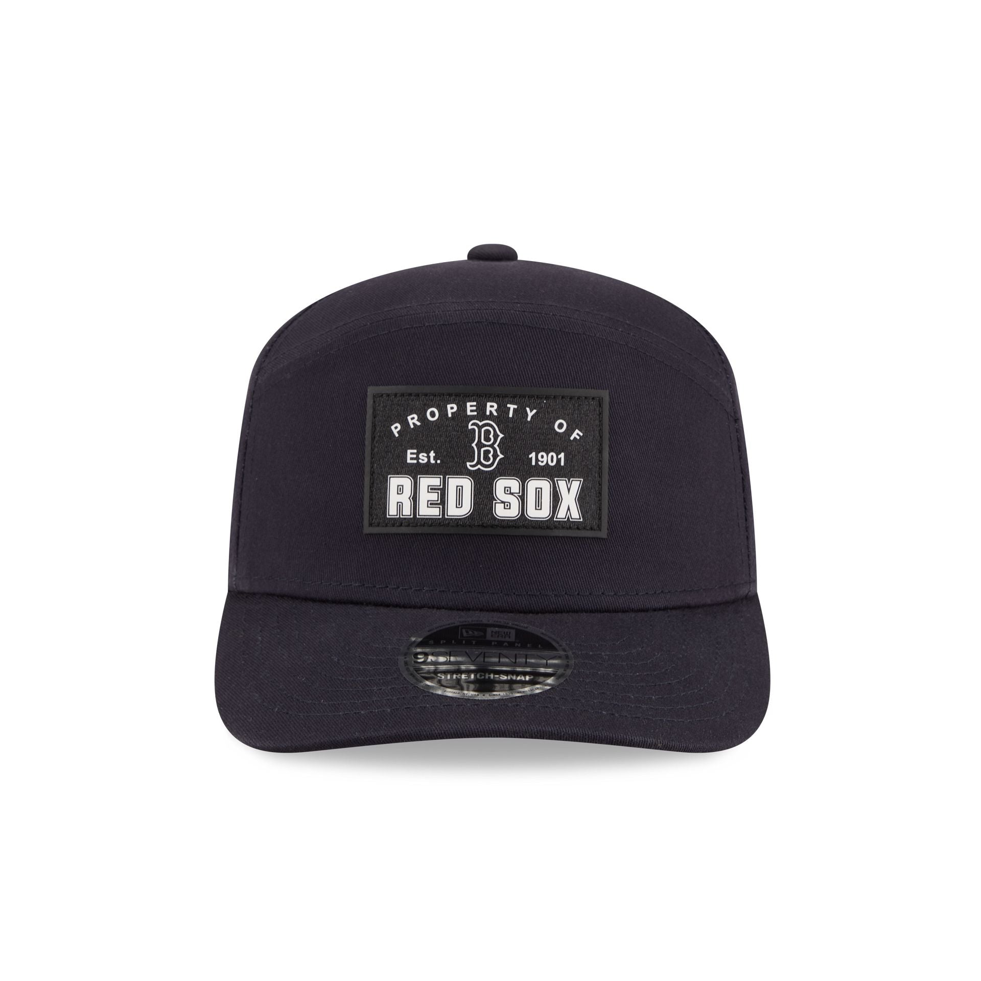 Boston Red Sox Property of Patch Split Panel 9SEVENTY Stretch-Snap Hat