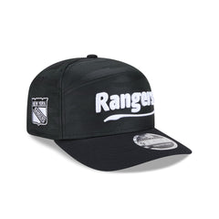 New York Rangers Black Camo Split Panel 9SEVENTY Stretch-Snap Hat