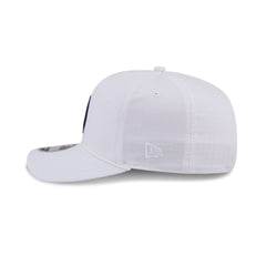 New York Yankees Circle Logo White Split Panel 9SEVENTY Stretch-Snap Hat