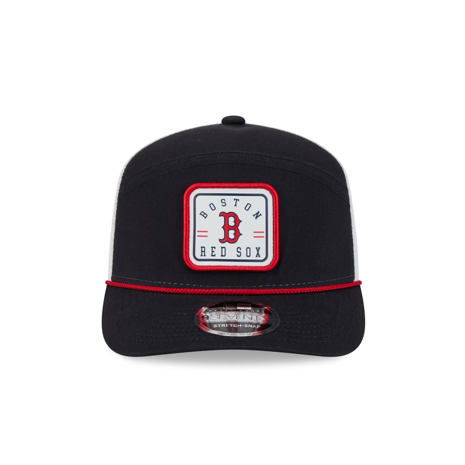 Boston Red Sox Square Patch Split Panel 9SEVENTY Trucker Hat