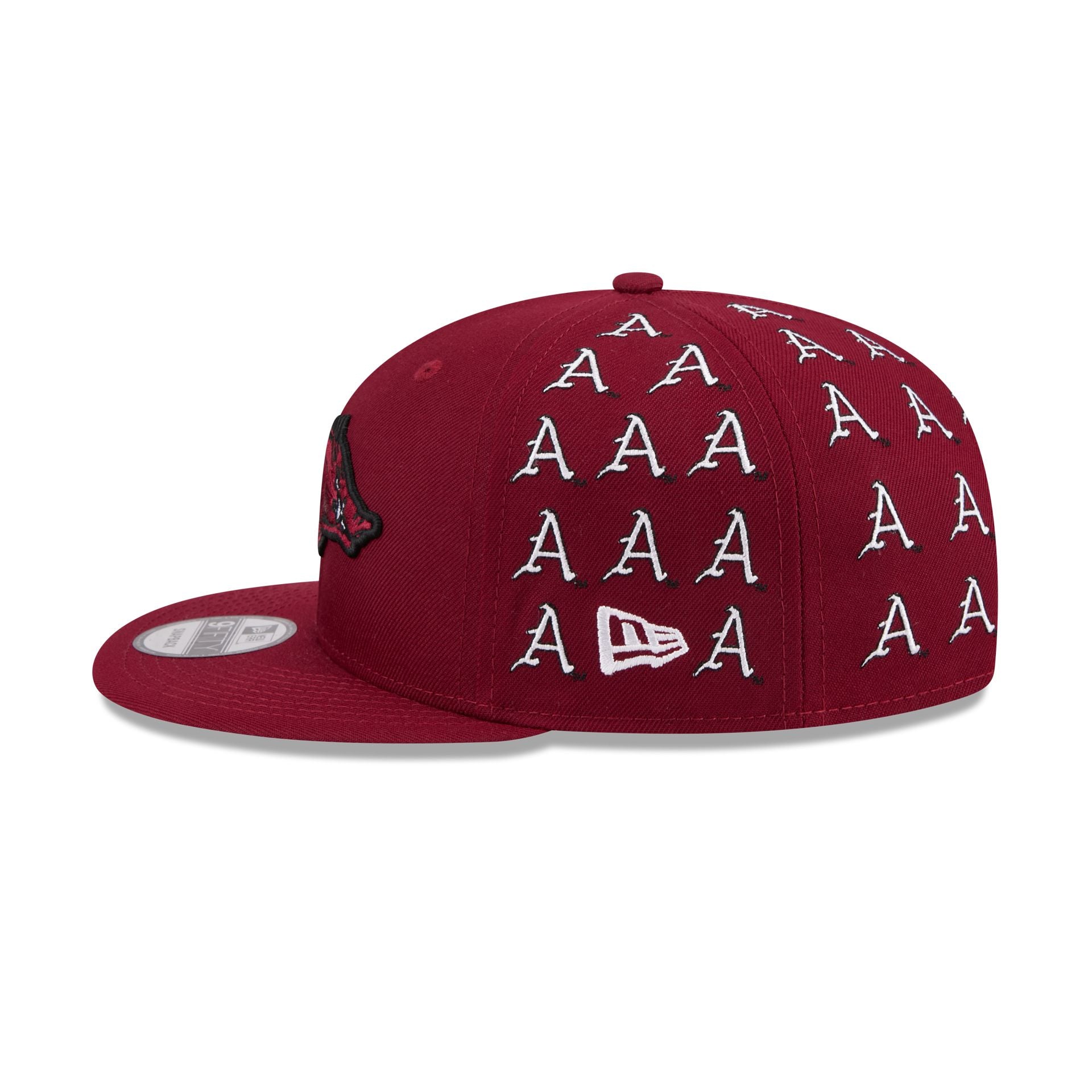 Arkansas Razorbacks Sticker Helmet 9FIFTY Snapback Hat