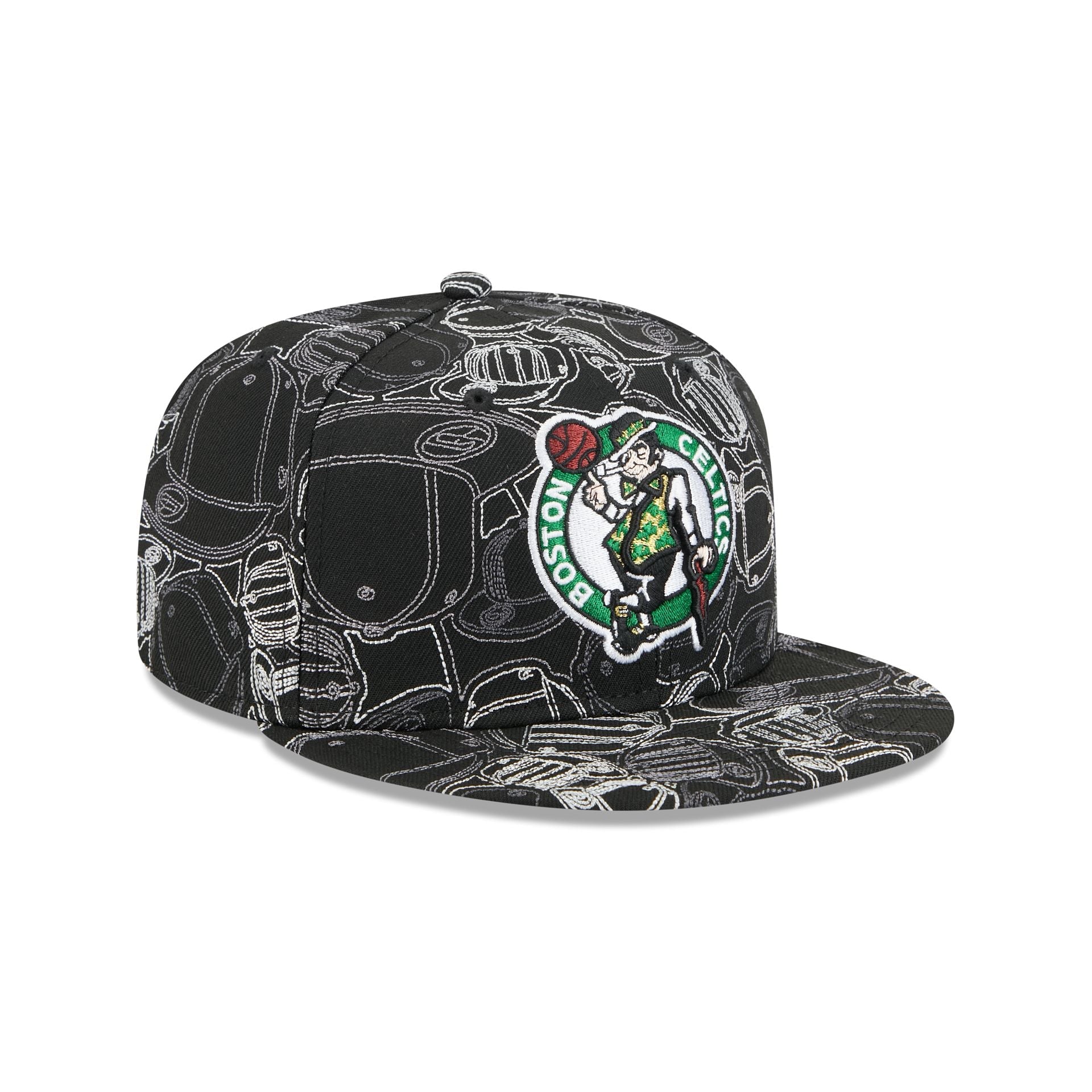Boston Celtics Cap Scramble 59FIFTY Fitted Hat