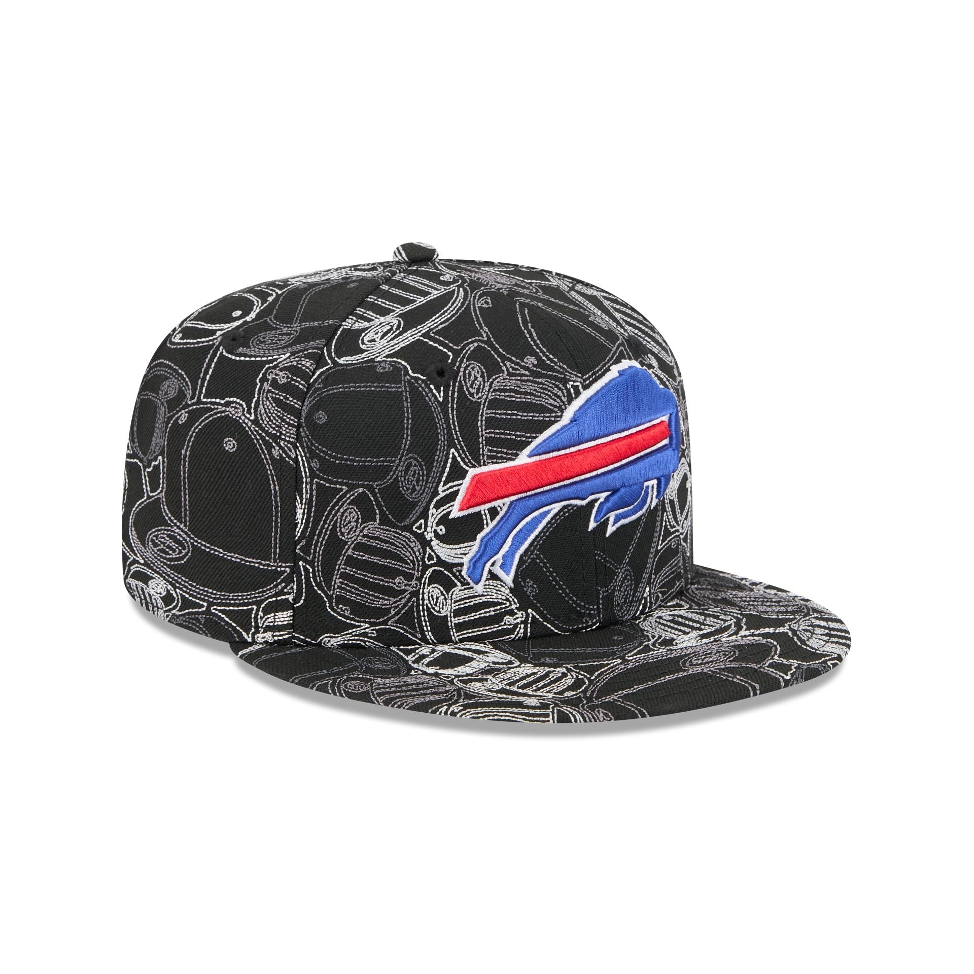 Buffalo Bills Cap Scramble 59FIFTY Fitted Hat