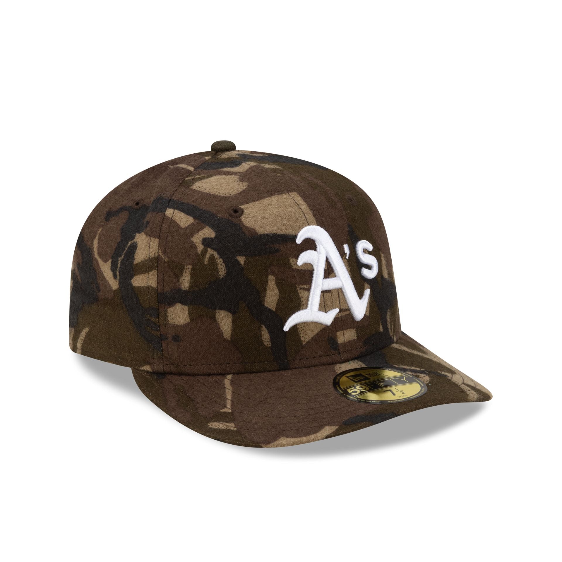 Athletics Three Looms Camo Pre-Curve 59FIFTY Fitted Hat