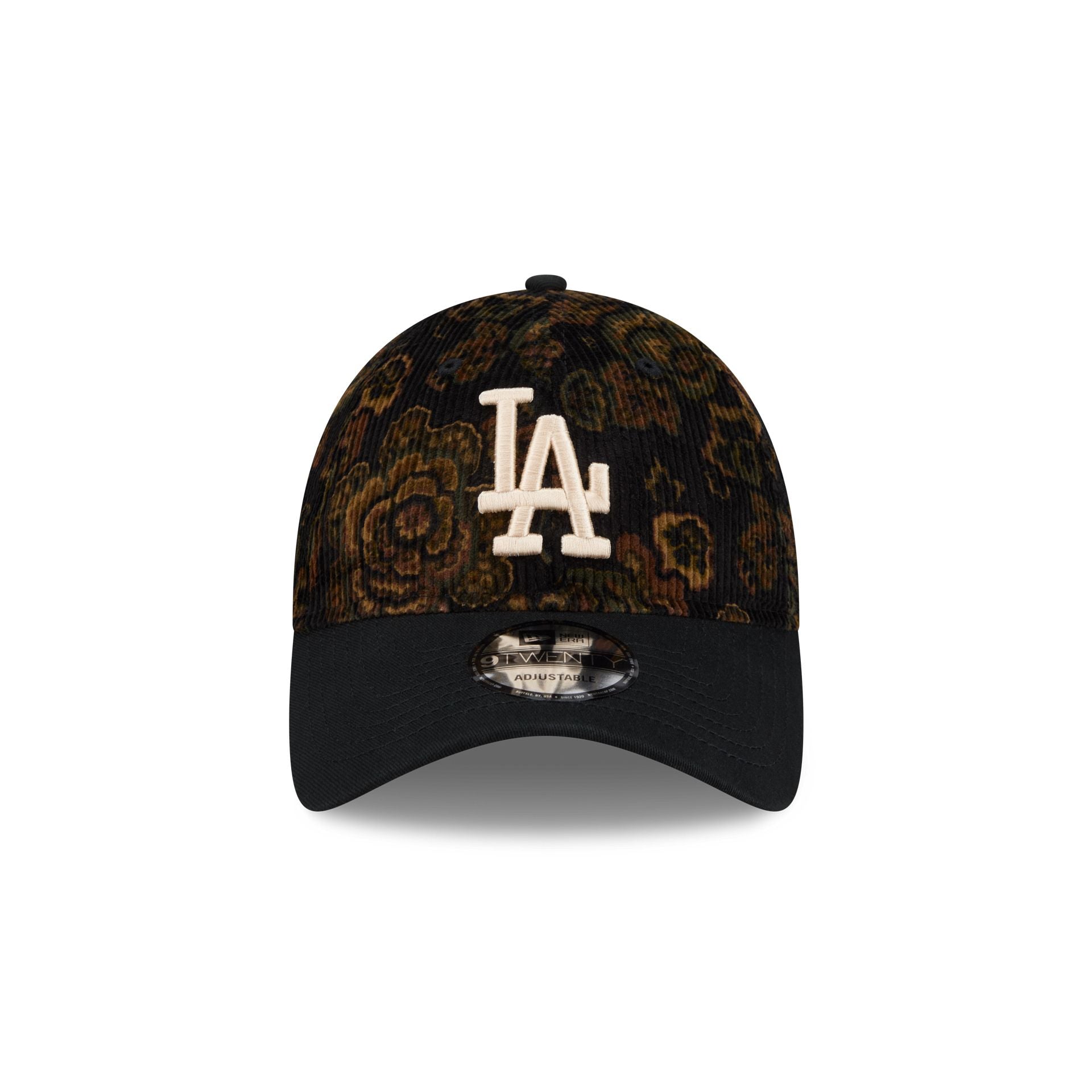Los Angeles Dodgers Three Looms Floral Corduroy 9TWENTY Adjustable Hat