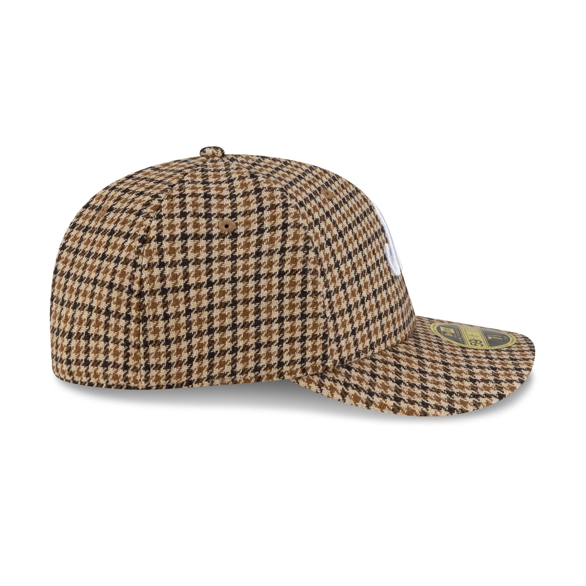 New Era Cap Camel Houndstooth Low Profile 59FIFTY Fitted Hat