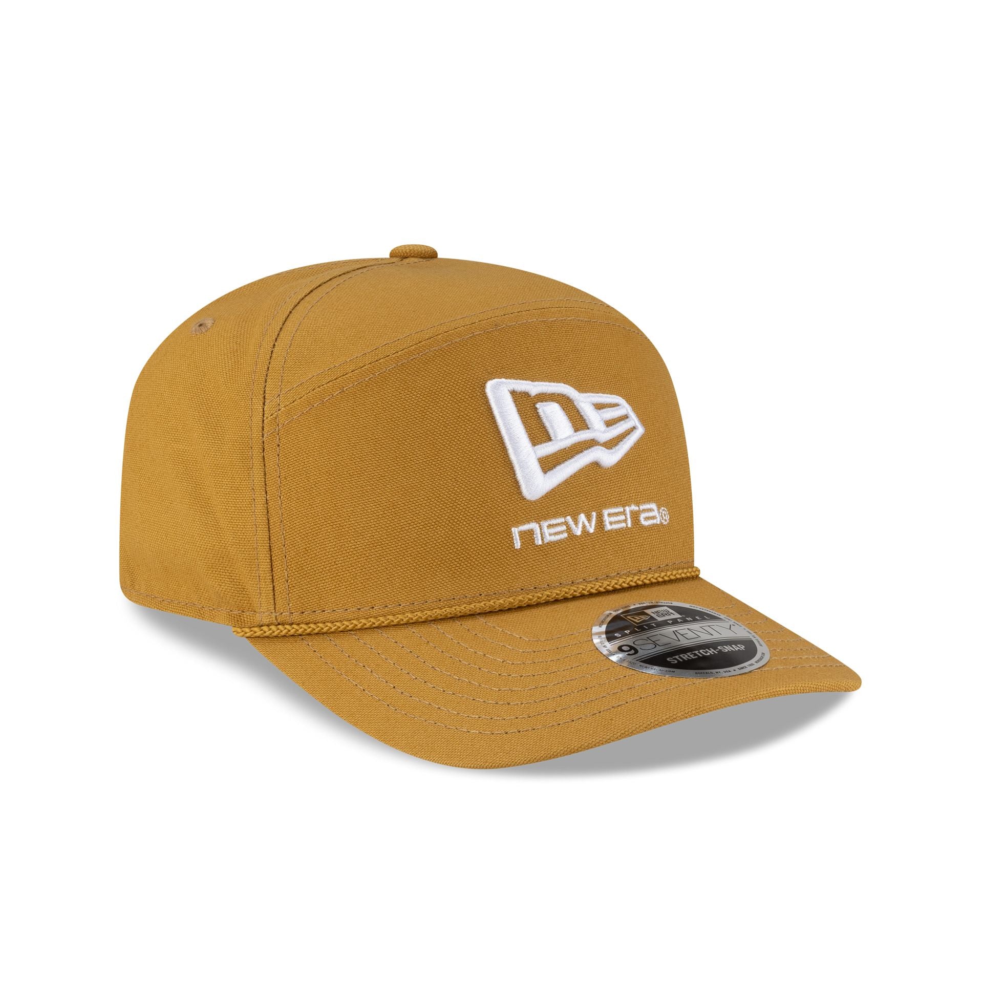 New Era Cap Brown Split Panel 9SEVENTY Stretch-Snap Hat