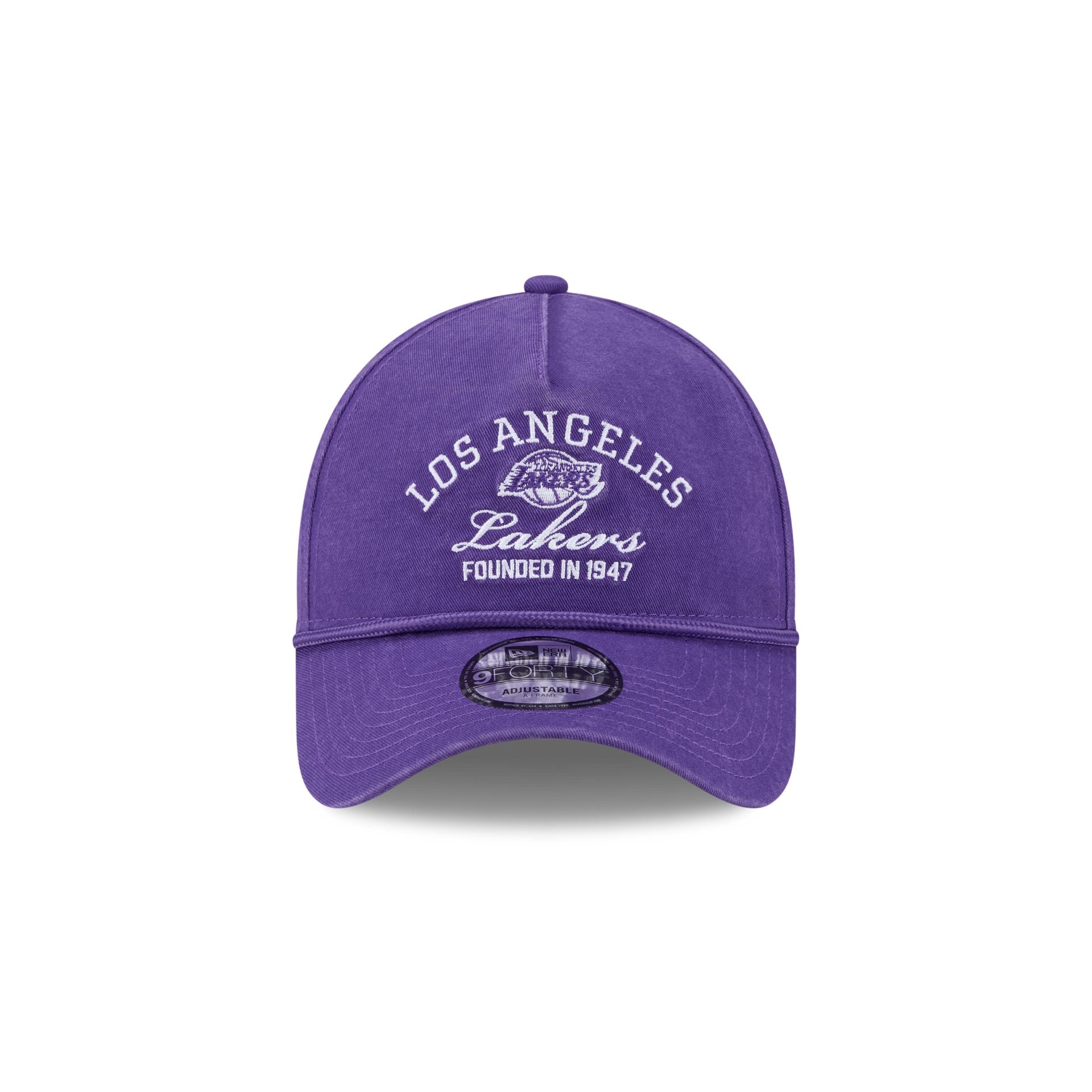 Los Angeles Lakers Stacked Rope 9FORTY A-Frame Snapback Hat