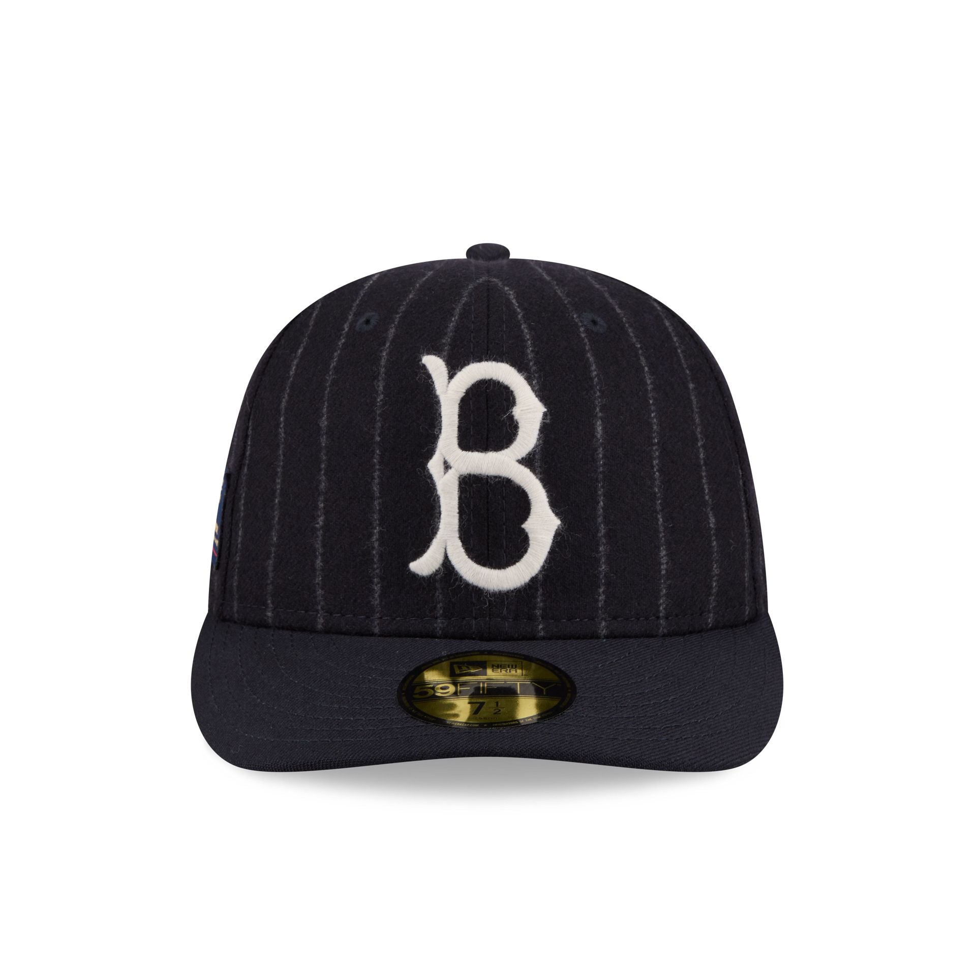 Brooklyn Dodgers Pinstripe Merino & Cashmere Moon 59FIFTY Fitted Hat