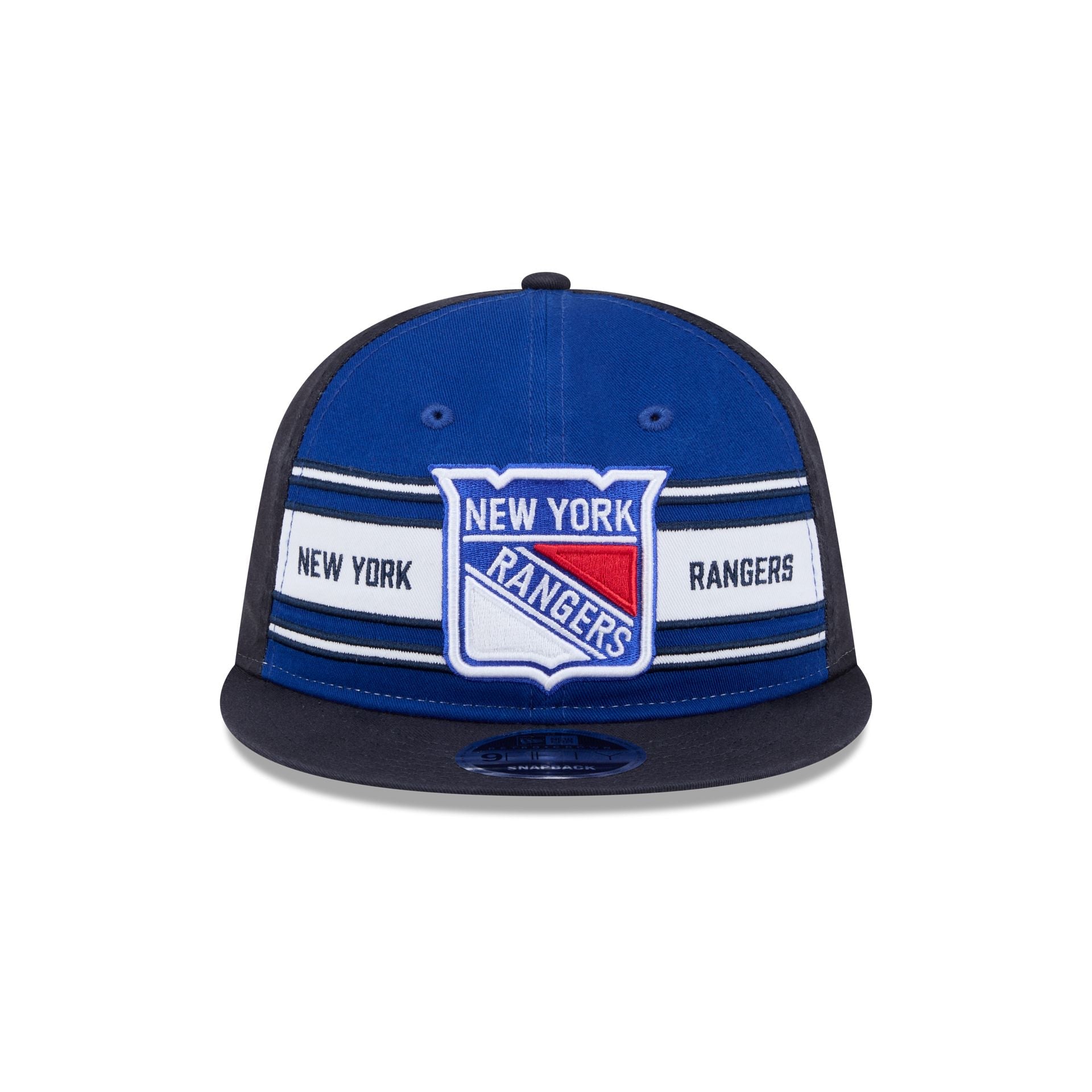 New York Rangers Team Stripes Retro Crown 9FIFTY Snapback Hat
