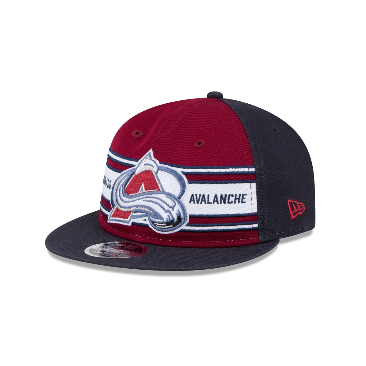 Colorado Avalanche Team Stripes Retro Crown 9FIFTY Snapback Hat