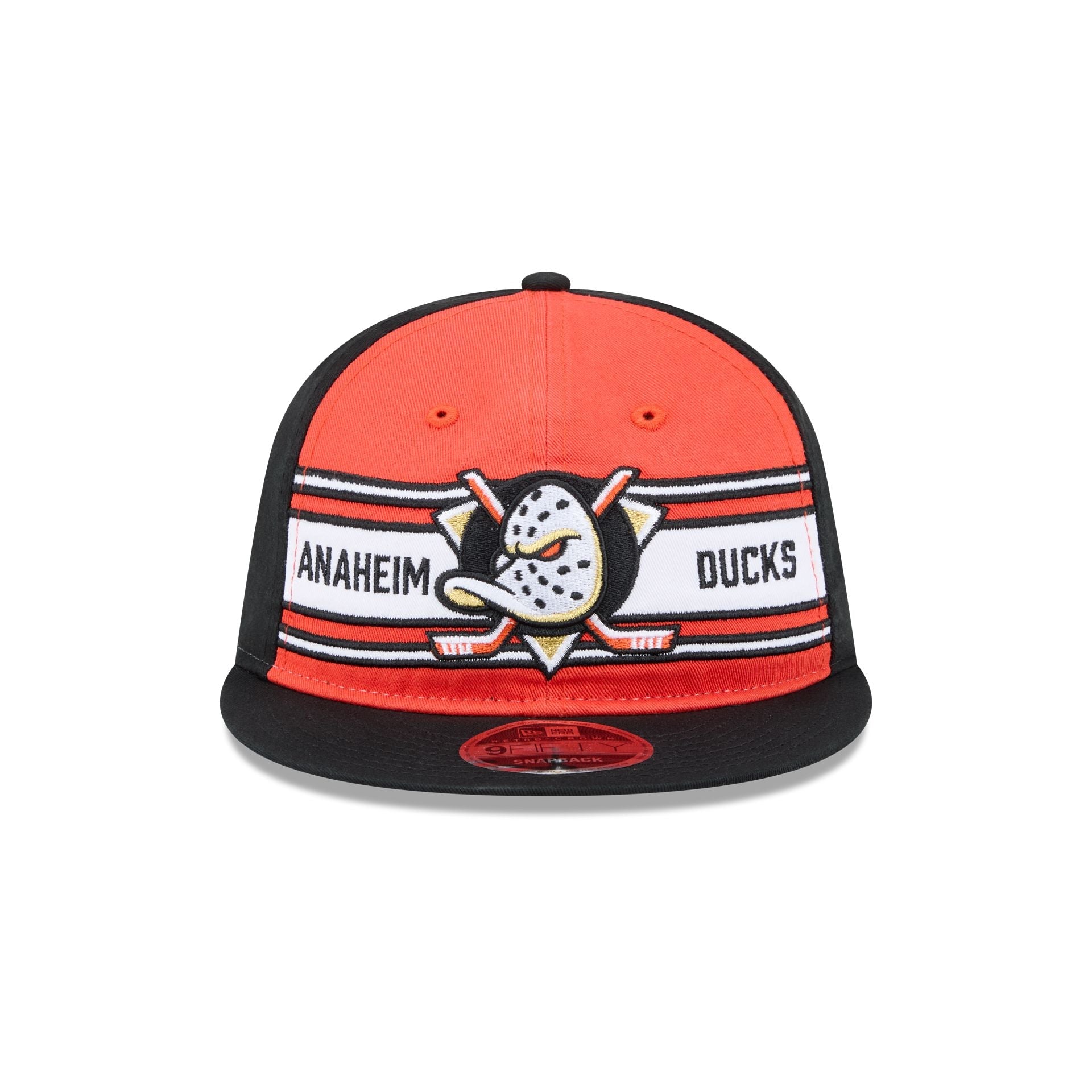 Anaheim Ducks Team Stripes Retro Crown 9FIFTY Snapback Hat