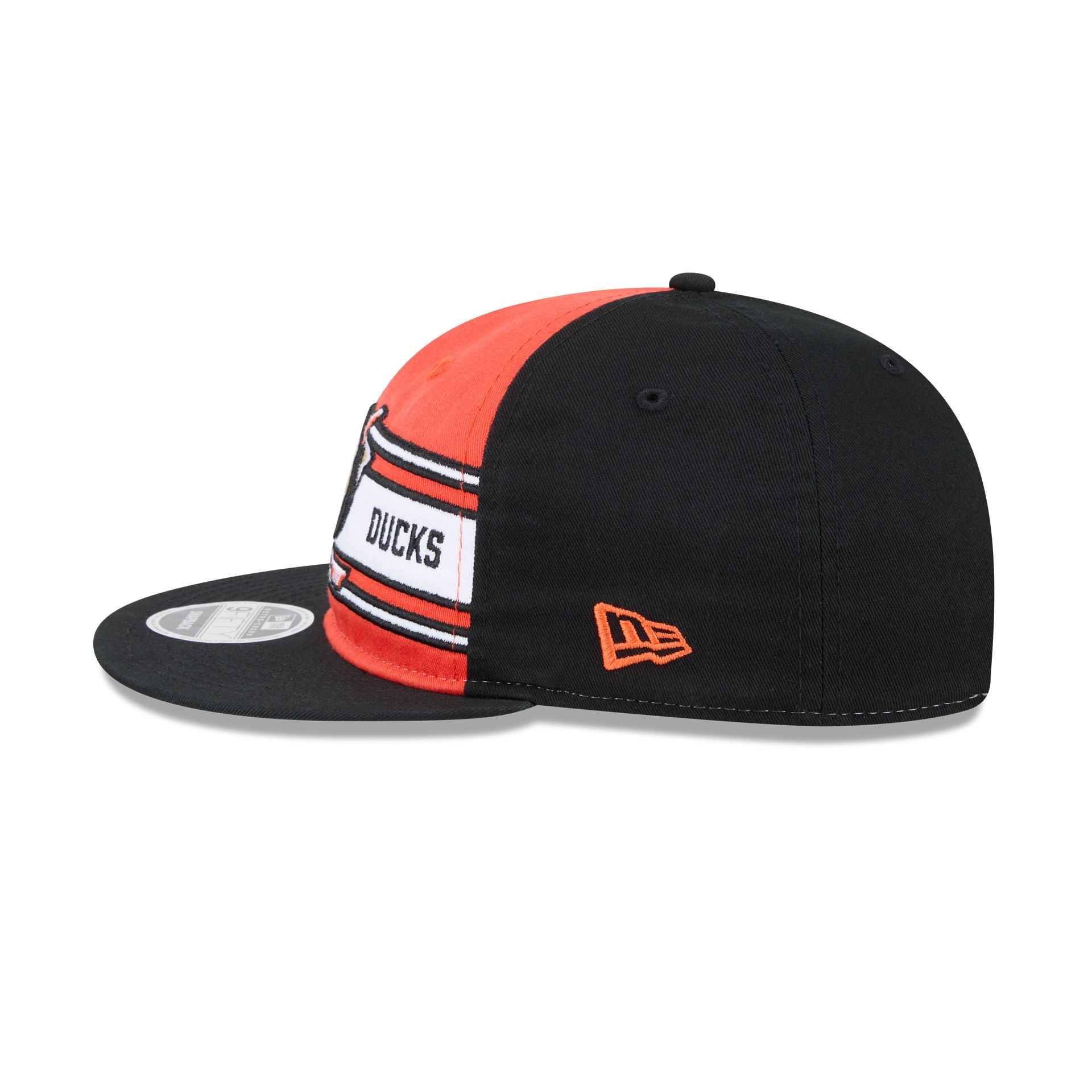 Anaheim Ducks Team Stripes Retro Crown 9FIFTY Snapback Hat
