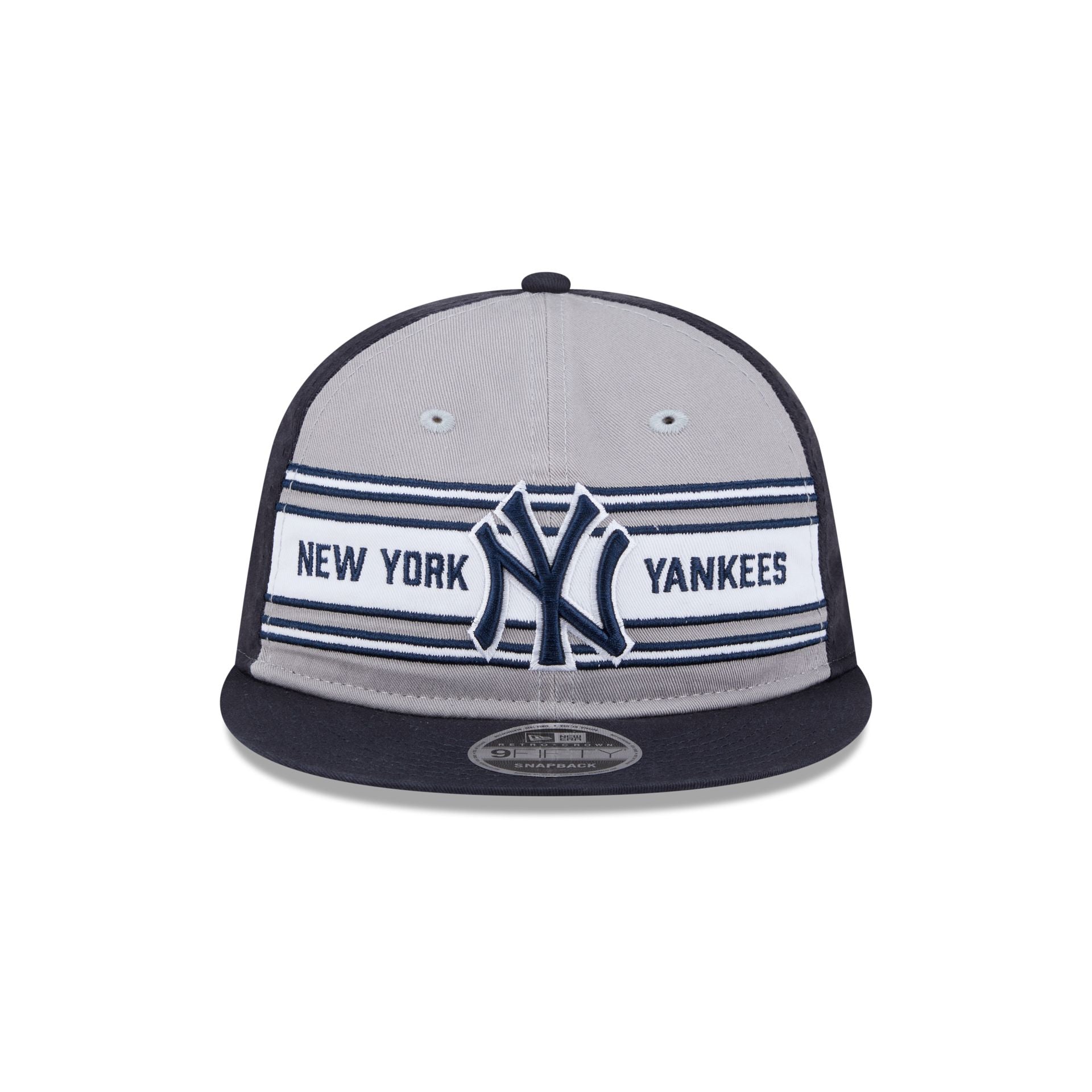New York Yankees Team Stripes Retro Crown 9FIFTY Snapback Hat