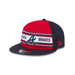 Atlanta Braves Team Stripes Retro Crown 9FIFTY Snapback Hat
