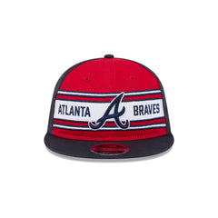 Atlanta Braves Team Stripes Retro Crown 9FIFTY Snapback Hat