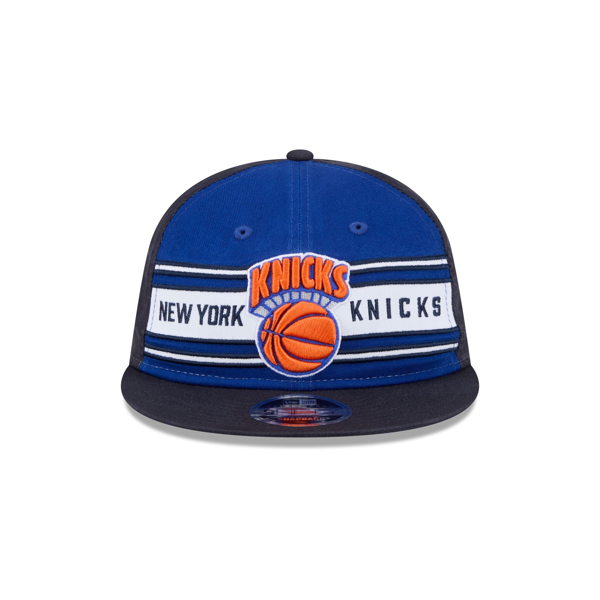 New York Knicks Team Stripes Retro Crown 9FIFTY Snapback Hat