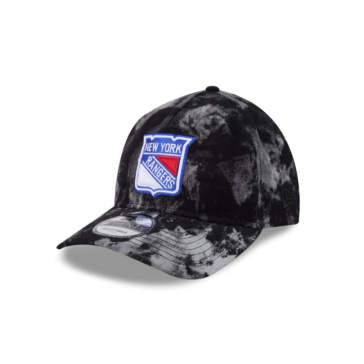 New York Rangers Bleached Denim 9TWENTY A-Frame Adjustable Hat