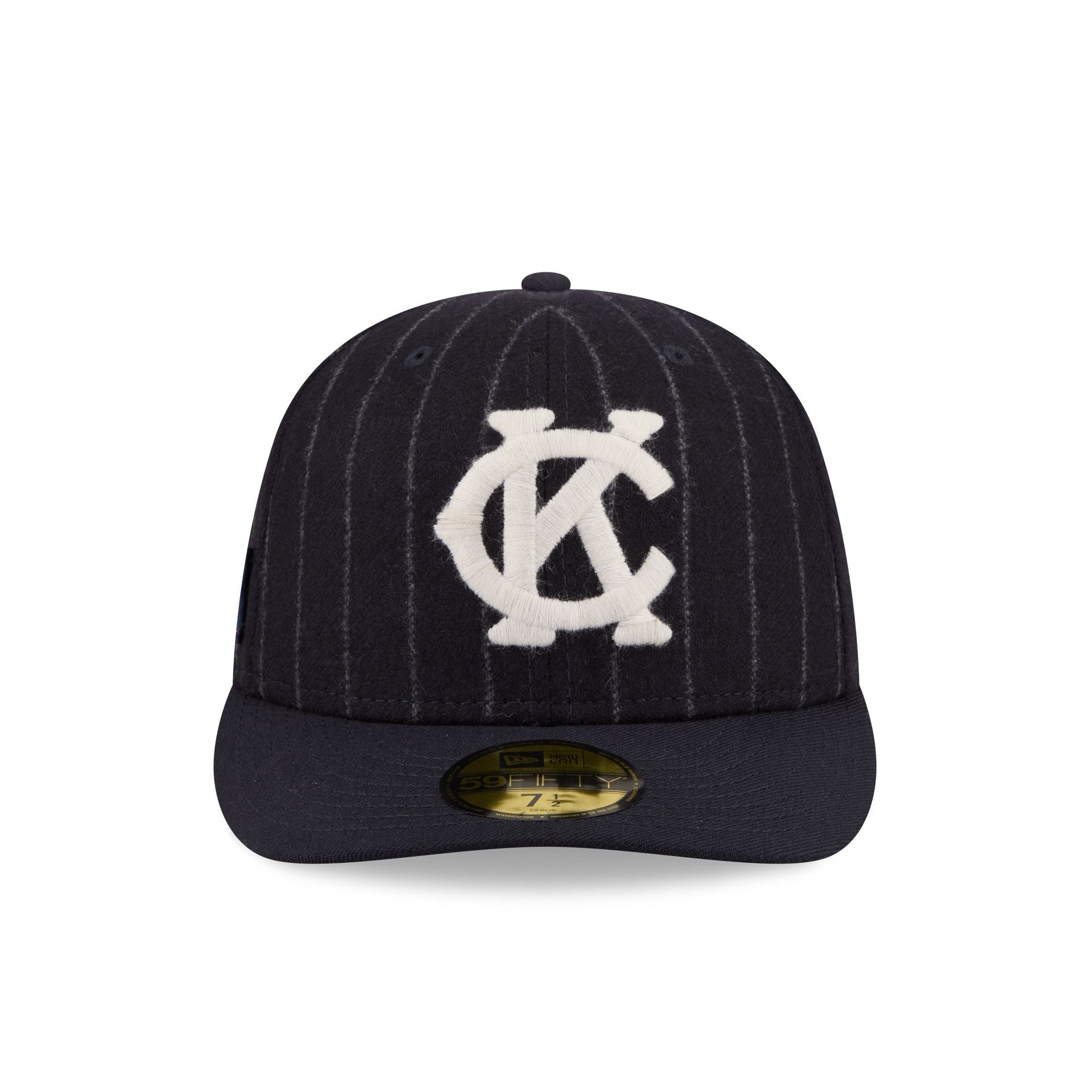 Kansas City Monarchs Pinstripe Merino & Cashmere Moon 59FIFTY Fitted Hat