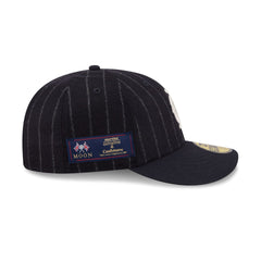 Kansas City Monarchs Pinstripe Merino & Cashmere Moon 59FIFTY Fitted Hat