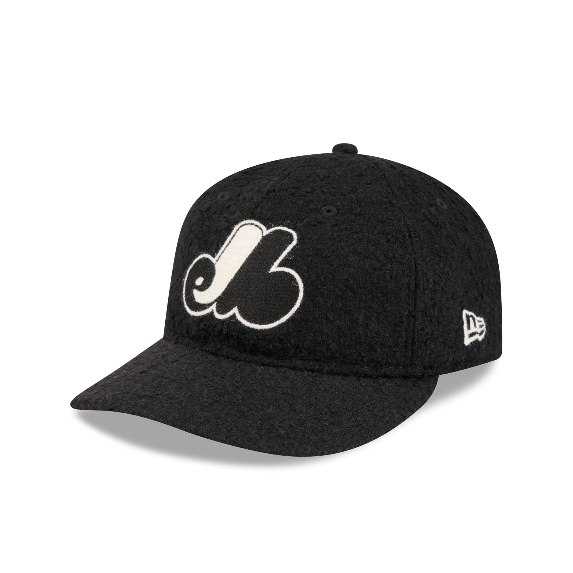 Montreal Expos Navy Merino & Cashmere Moon Retro Crown 9FIFTY Adjustable Hat