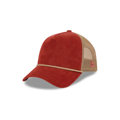 New Era Cap Corduroy Red 9FORTY A-Frame Trucker Hat