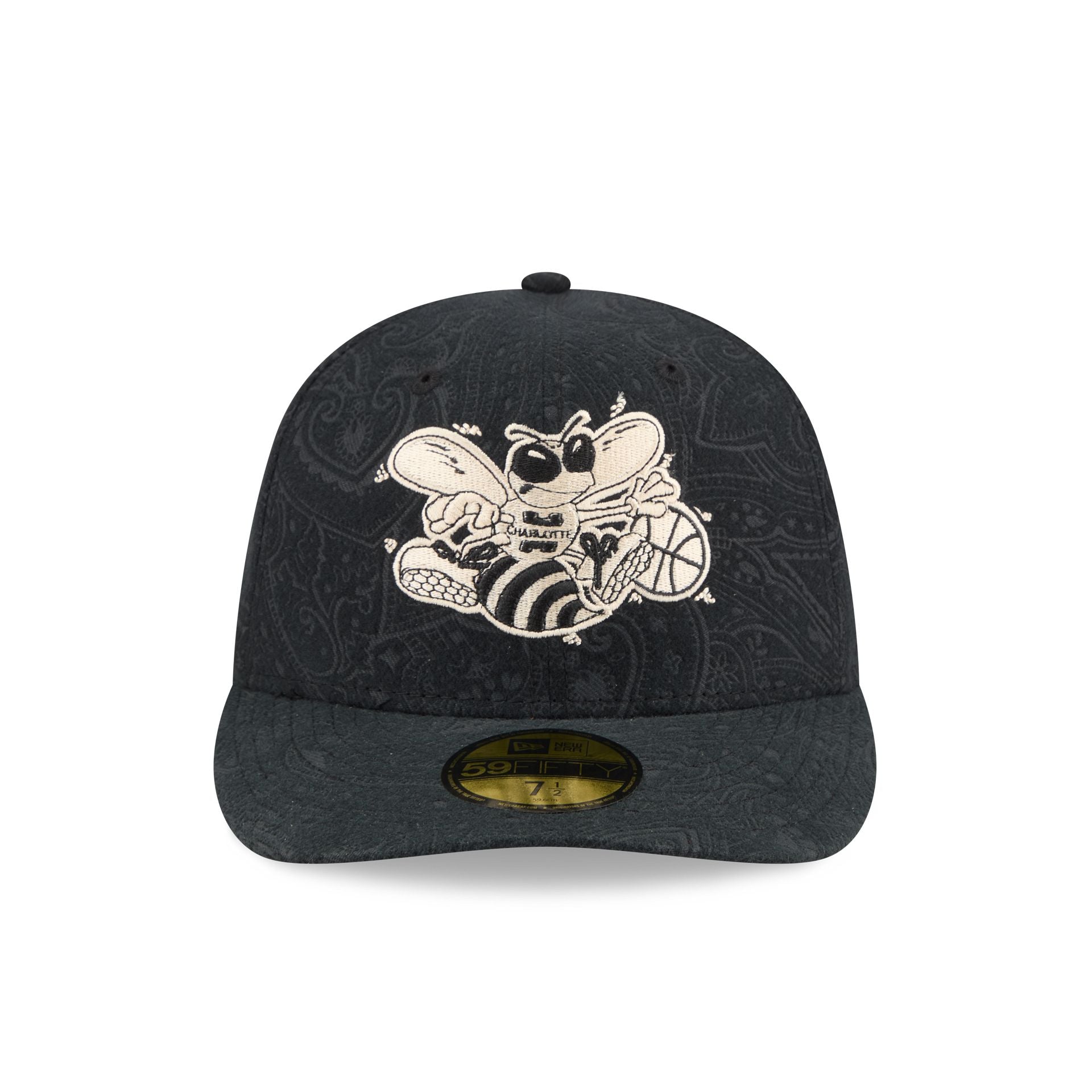 Charlotte Hornets Three Looms Brushed Cotton 59FIFTY Fitted Hat