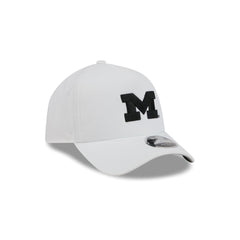 Michigan Wolverines White 9FORTY APEX Snapback Hat
