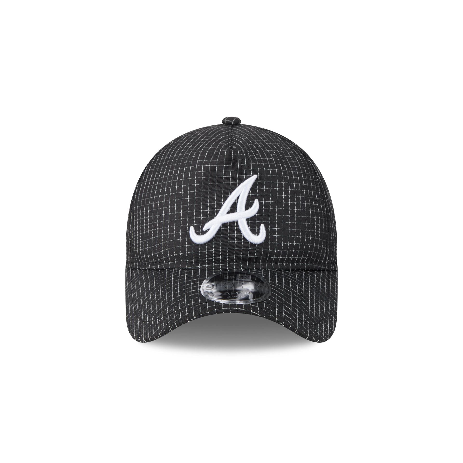 Atlanta Braves Grid 9FORTY APEX Snapback Hat
