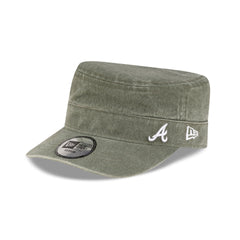 Atlanta Braves Pigment Dye Olive Military Cap