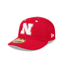 New Era x adidas Nebraska Cornhuskers Scarlet Low Profile 59FIFTY Fitted Hat